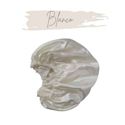 Cofia de saten Blanca