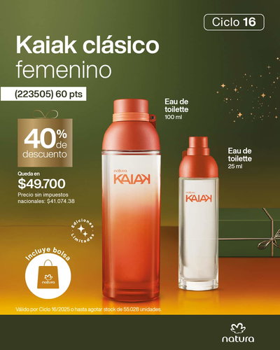 Combo Kaiak clasico femenino