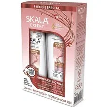 Skala kit shampoo + acondicionador bomba de biotina