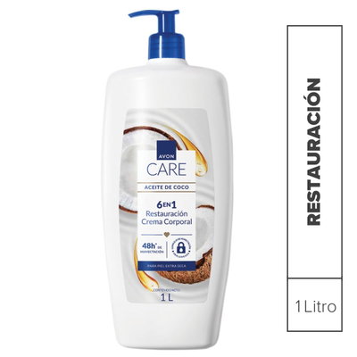 Crema corporal x 1 Litro de Aceite de coco Avon