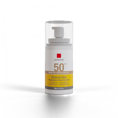 Dherma sun protector solar facial con color
