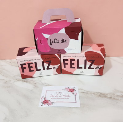 Jabones box Feliz dia x 4