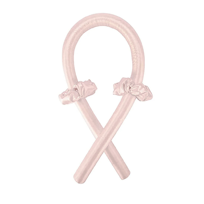 Kit ondas sin calor de saten Rosa claro