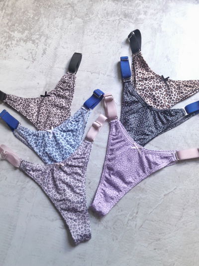 Less en V Lycra Regulables x2 Print