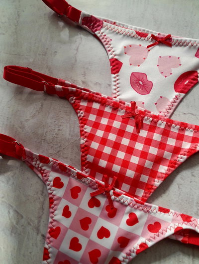 Rojas II Lycra Regulables X2 Estampadas