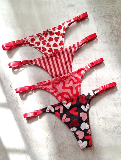 Rojas Lycra Regulables X2 Estampadas