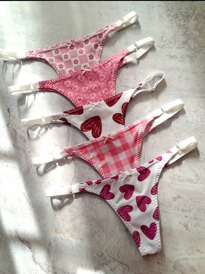 Rosas Lycra Regulables X2 Estampadas