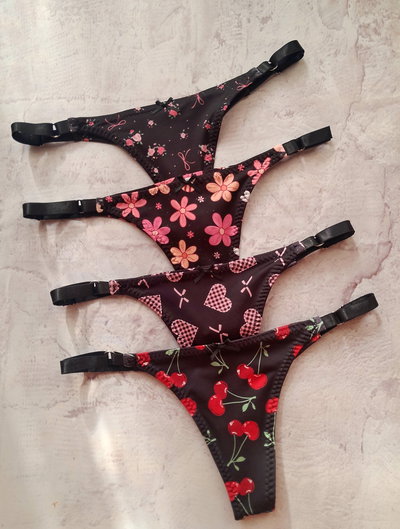 Negras Lycra Regulables X2 Estampadas