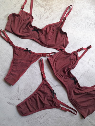 Agatha Microfibra Labrada (bordo)