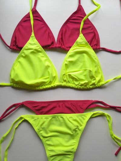 Amarillo Fluo y Cherry COMBO X2 T100