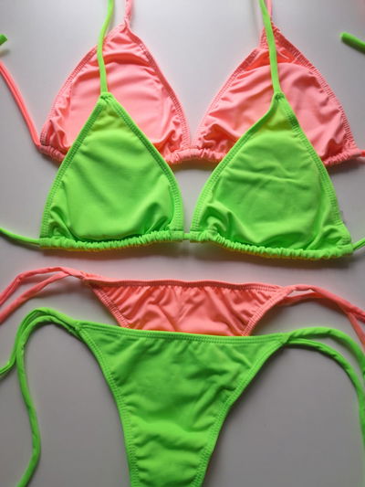 Verde Fluo y Coral COMBO X2 T100