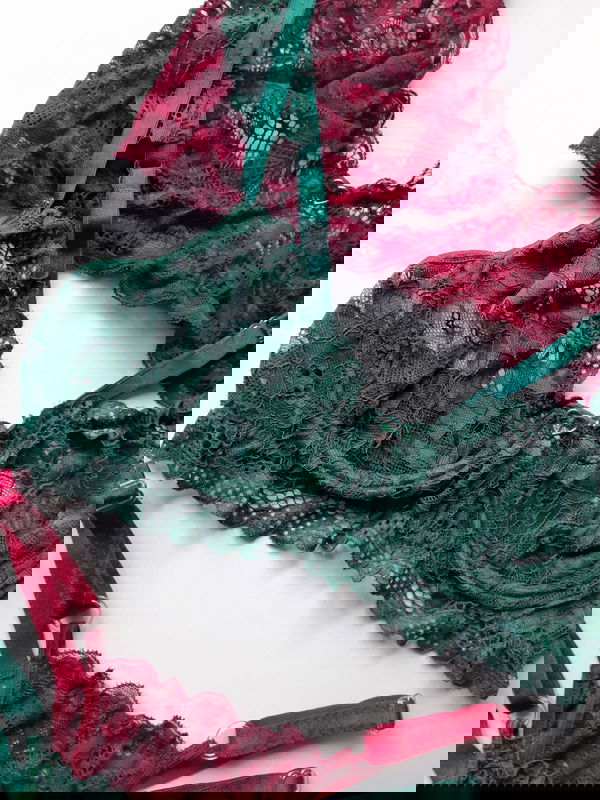 Nefertiti Verde/Bordo