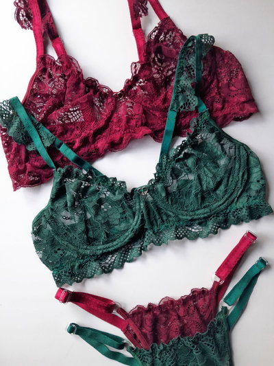 Nefertiti Verde/Bordo