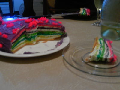 torta arcoíris