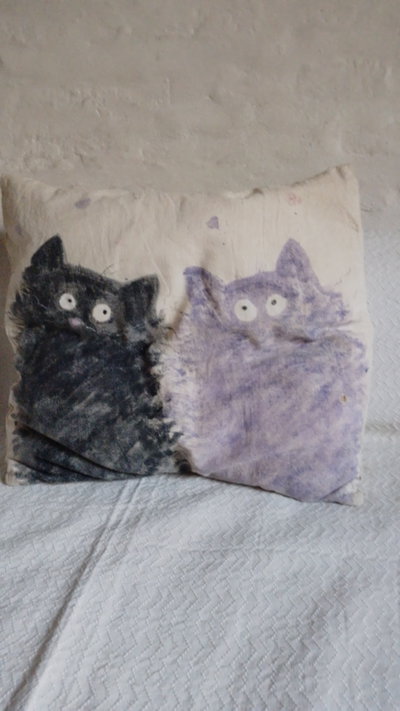 Almohadones pintados