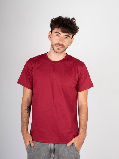 Remera algodon 24,1 Bordo