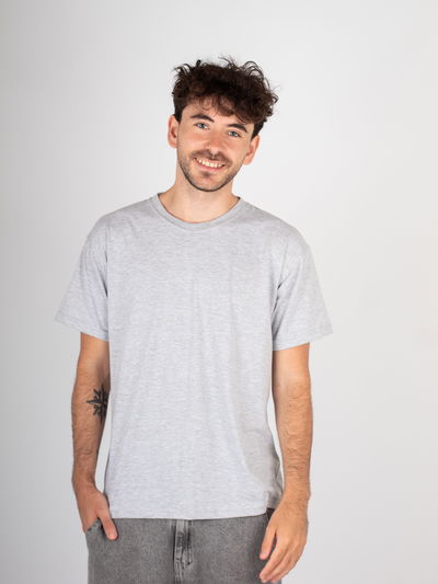 Remera algodon 24,1 Gris Melange