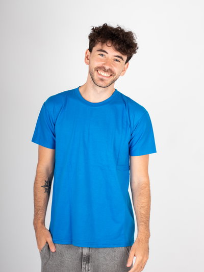 Remera algodon 24,1 Azul Francia