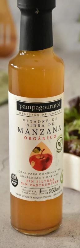 VINAGRE DE SIDRA DE MANZANA ORG. PAMPA GOURMET