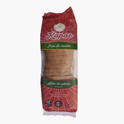 PAN MOLDE SIN TACC KAPAC REBANADO 600GR