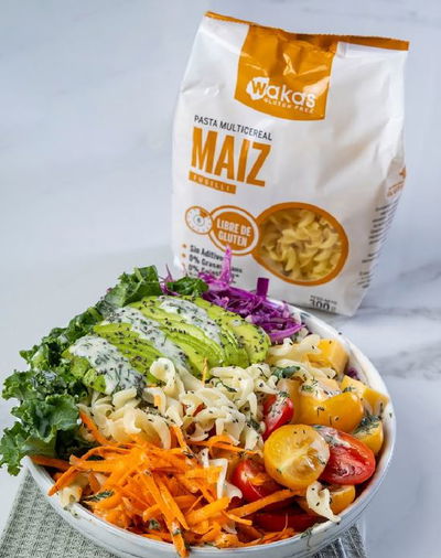 PASTA MULTICEREAL FUSILLI WAKAS SIN TACC 400 GR