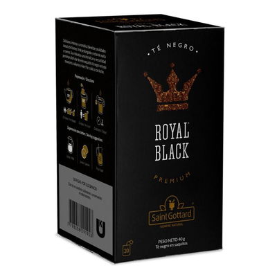 ROYAL BLACK (Te negro) x 20 saquitos SAINT GOTTARD