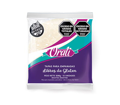 Tapas para Empanadas SIN GLUTEN ORALI