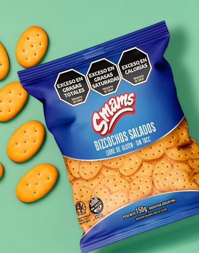 BIZCOCHITOS SALADOS SMAMS LIBRES DE GLUTEN 150 GR