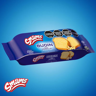BUDÍN vainilla SIN GLUTEN SMAMS 250GR