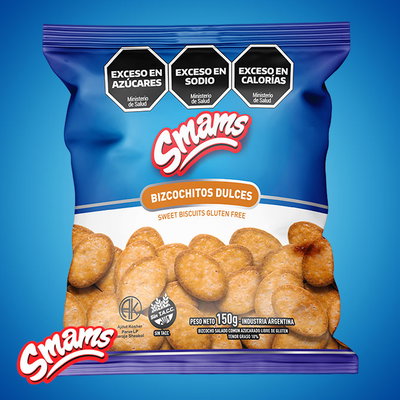 BIZCOCHITOS DULCES SMAMS 150GR