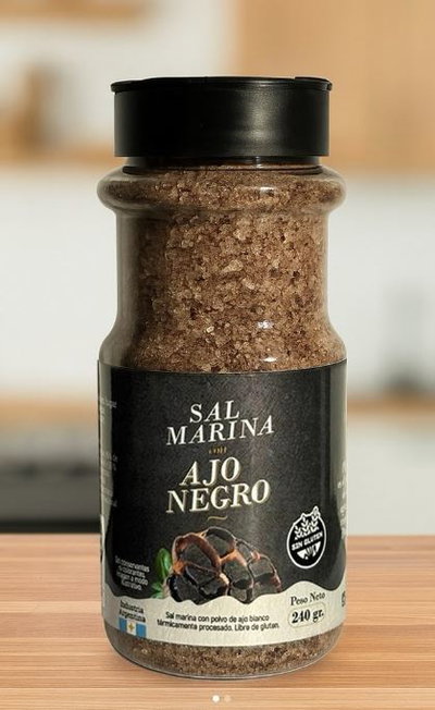 SAL MARINA CON AJO NEGRO 240 GR GARLIC