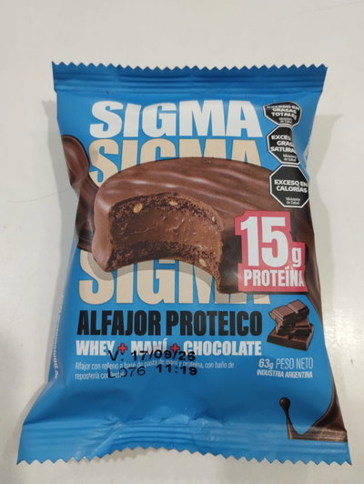 ALFAJOR PROTÉICO SIGMA 63 GR x 2 unid