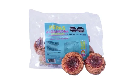 PEPAS INTEGRALES Y ALGARROBA, RINCON VEGANO 180GR