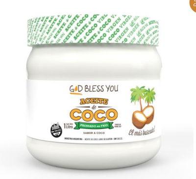 ACEITE DE COCO VIRGEN GOD BLESS YOU