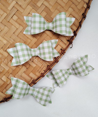 Moño jazmín estampado