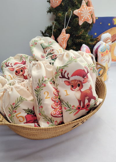 Tela calendario bolsitas