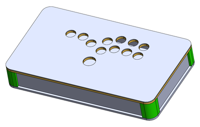 Caja Arcade Hitbox - Perfil Medio