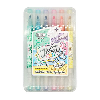 RESALTADOR CON GLITTER MAGICO X6
