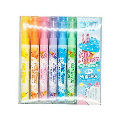 RESALTADORES CON SELLO DE HELADO X6 COLORES