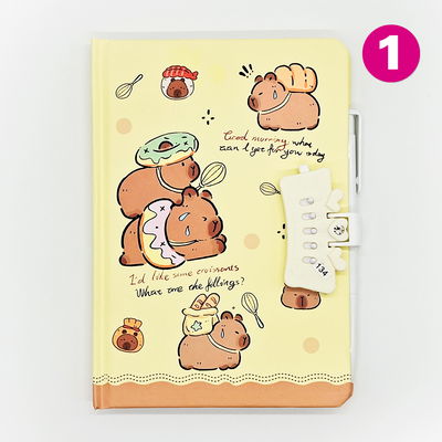 CUADERNO A5 CAPIBARA CON COMBINACION