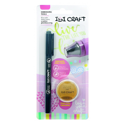 SET EMBOSSING IBICRAFT (1 MARCADOR + POLVO)