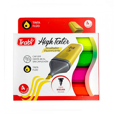 RESALTADORES TRABI HIGH TEXTER X4 COLORES