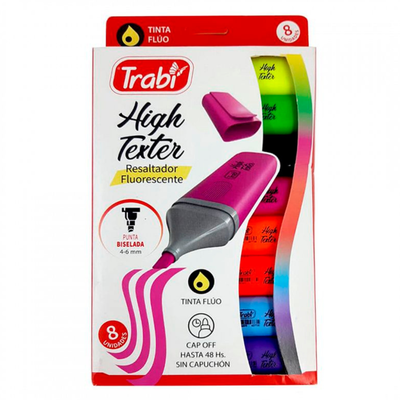 RESALTADORES TRABI HIGH TEXTER X8 COLORES