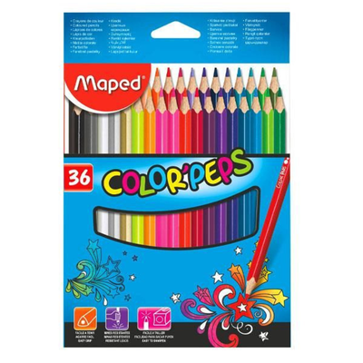 LAPICES DE COLORES MAPED COLOR PEPS X 36 LARGOS