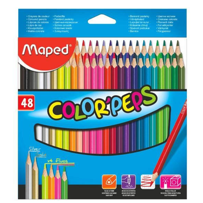 LAPICES DE COLORES MAPED COLOR PEPS X 48 LARGOS