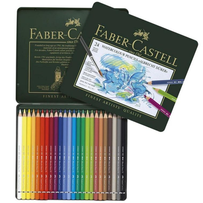 LAPIZ FABER CASTELL ACUARELABLES LATA X 24U PROFESIONALES