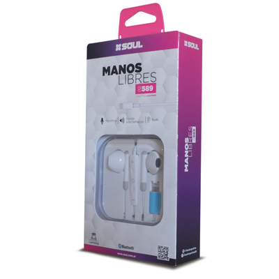 MANOS LIBRES S589 LIGHTNING C/CORTE BLANCO