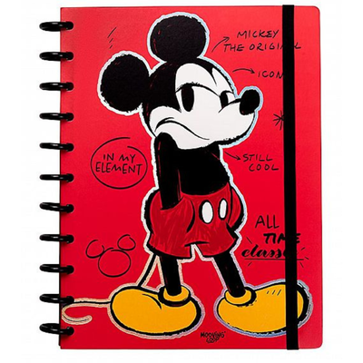 CUADERNO MOOVING A4 LOOPS MICKEY 80 HOJAS