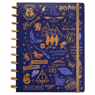 CUADERNO A4 CON SISTEMA DE DISCO 80 HOJAS HARRY POTTER