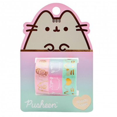 CINTA ADHESIVA MOOVING PUSHEEN 15 MM 3 MTS. X 3 U.